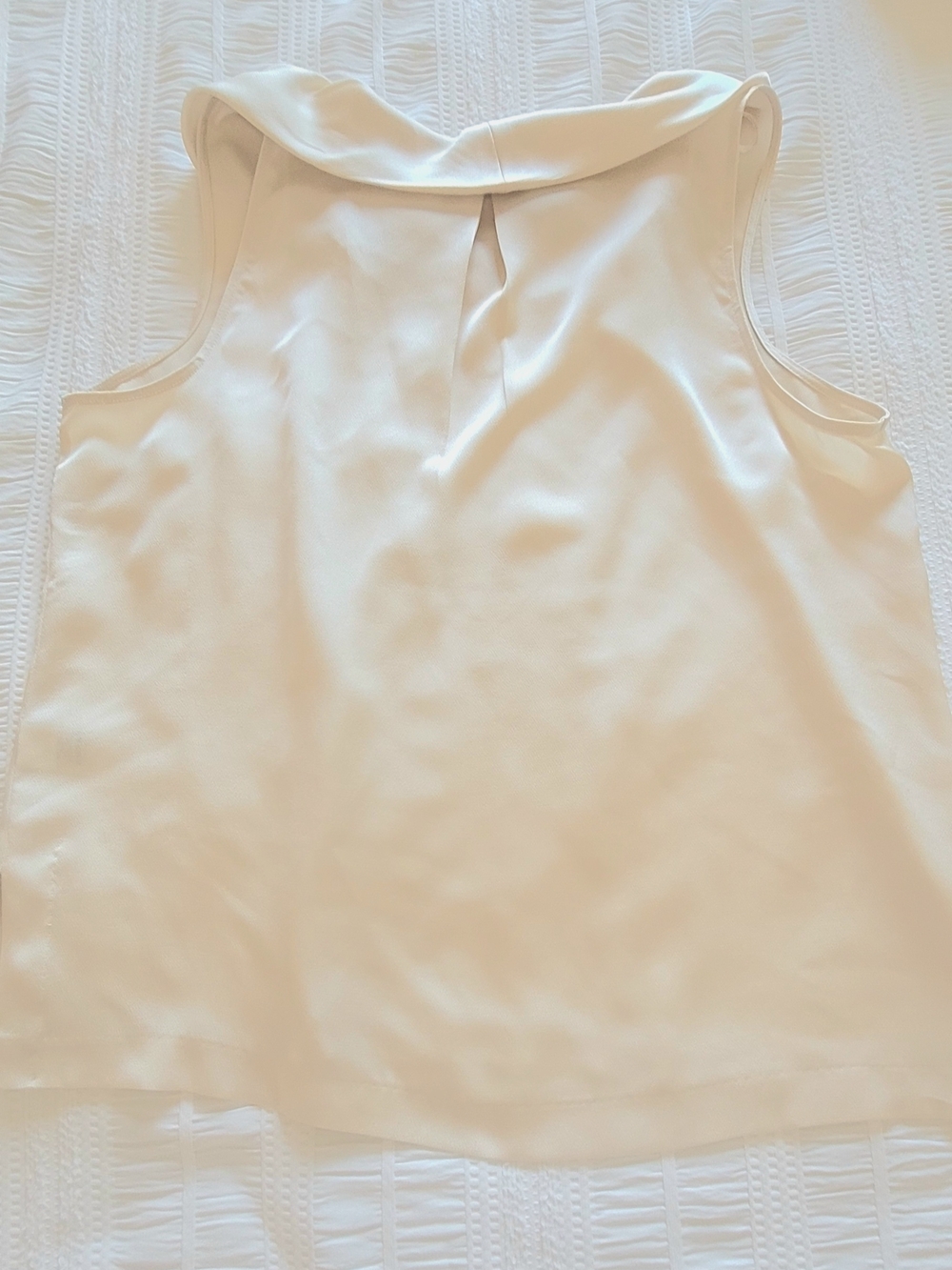 Ivory Cowl Neck Sleeveless Top - Picture 5 of 6